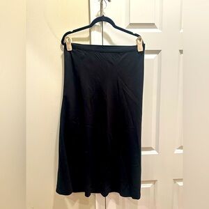 High-waisted midi skirt